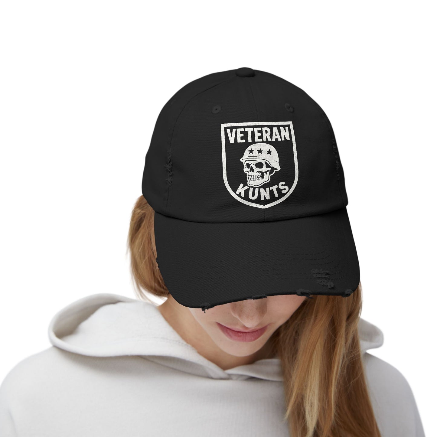 KLF “Vintage Veteran KUNTS Distressed" Cap | KLF Streetwear
