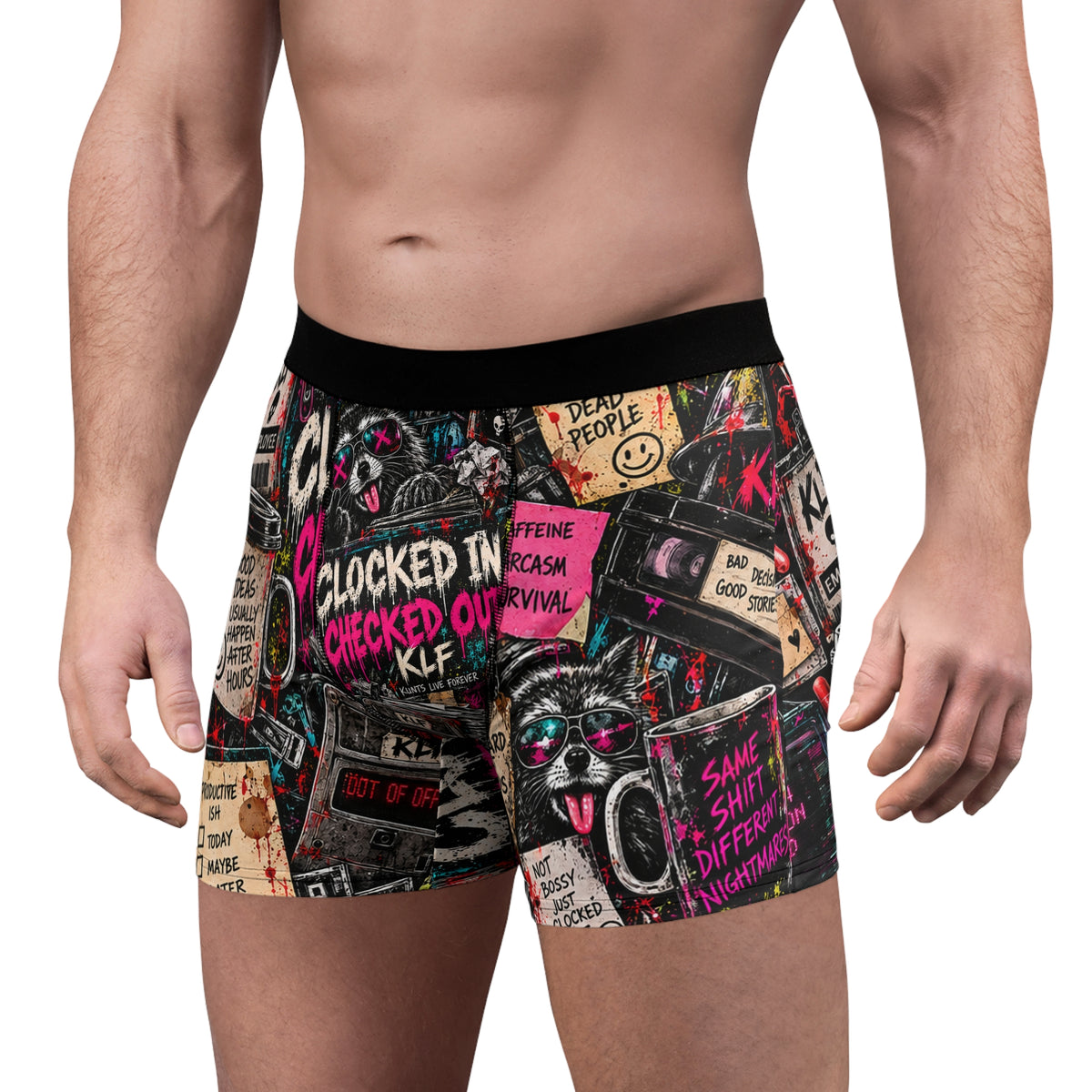 KLF Clocked In / Checked Out Boxer Briefs product view 5