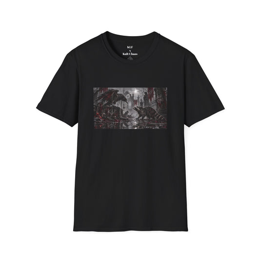 Wrong Fucking Neighborhood dark fantasy raccoon shirt mockup