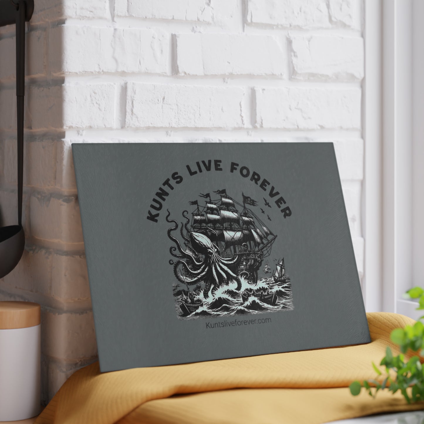 KLF “Nautical" Glass Cutting Board | KLF Streetwear