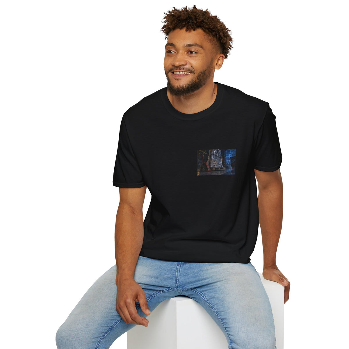 Wrong Fucking Delivery KLF × Kult Chaos industrial horror haunted mirror graphic tee mockup 6