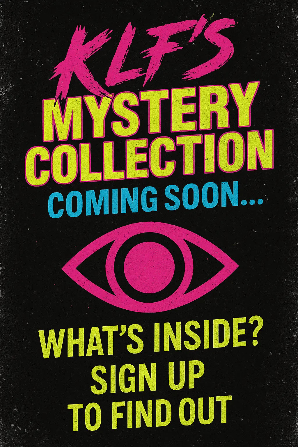 KLF Mystery Collection teaser artwork.