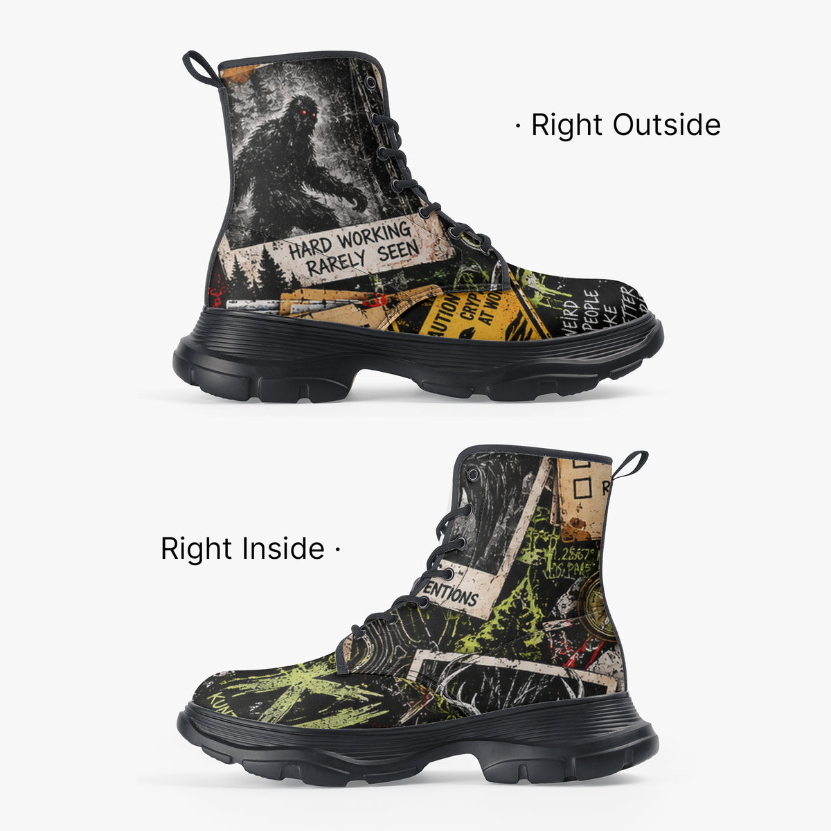 Cryptid Employee of the Month Chunky Leather Boots — product image 3