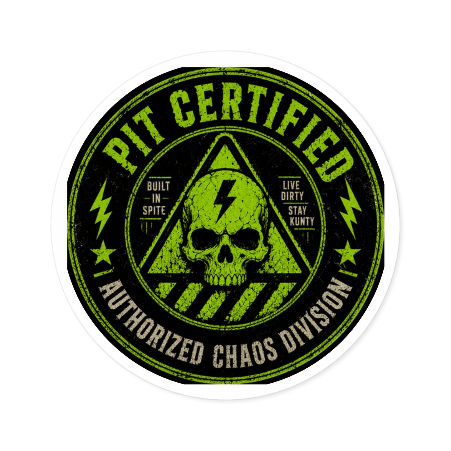 KLF “Pit Certified” Round Sticker | Lit From the Pit Collection | KLF Merch