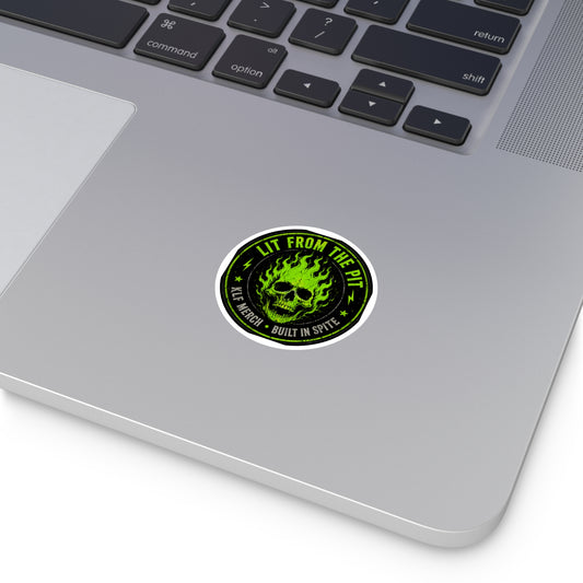 KLF “Lit From the Pit” Round Sticker | Lit From the Pit Collection | KLF Merch
