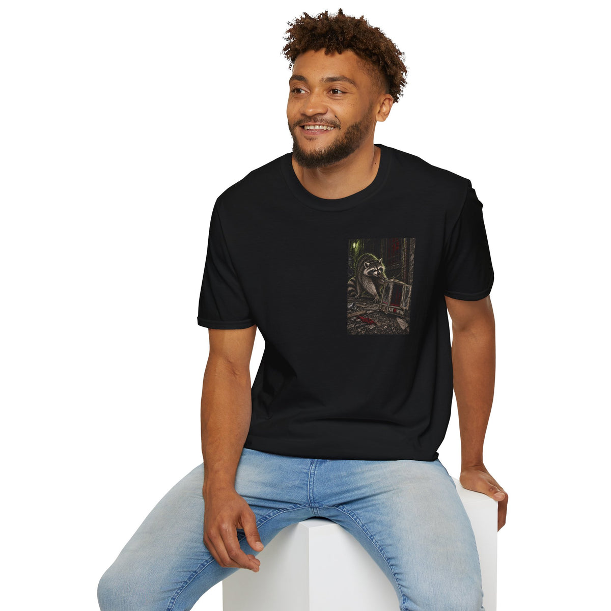 Worth the Trouble KLF × Kult Chaos apocalyptic industrial horror graphic tee mockup 7