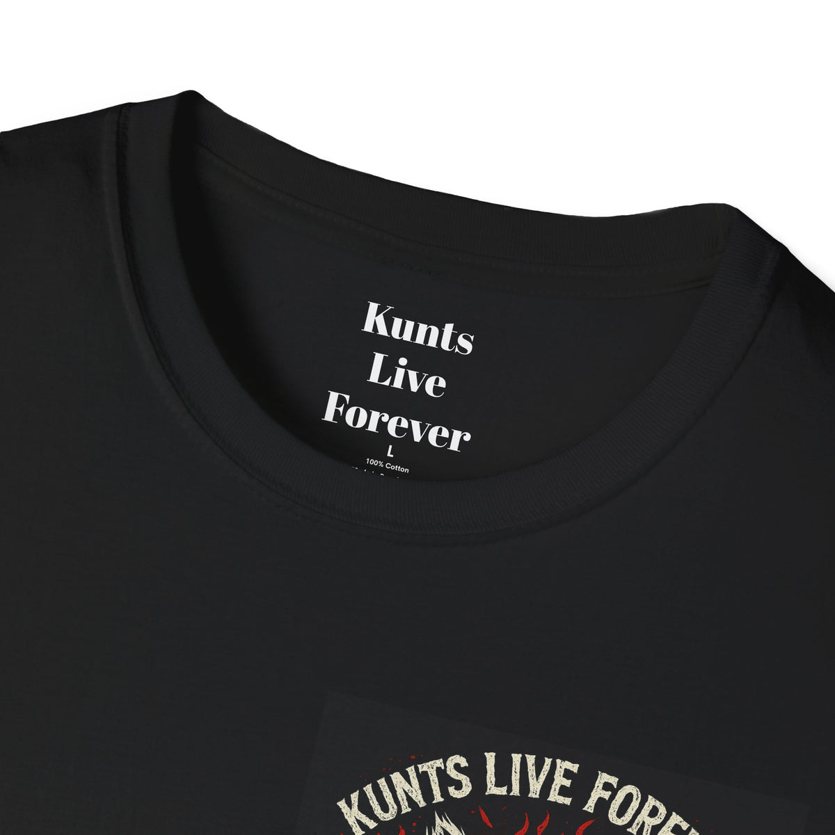 KLF Rebel Brushstrokes Of Anarchy graphic tee by Kunts Live Forever.