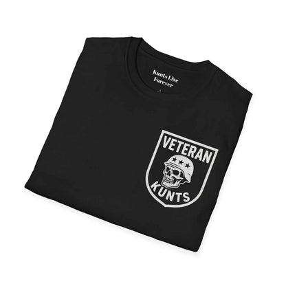 Black KLF Oath Stands Veteran Tee with glow-in-the-dark skull emblem and unisex fit