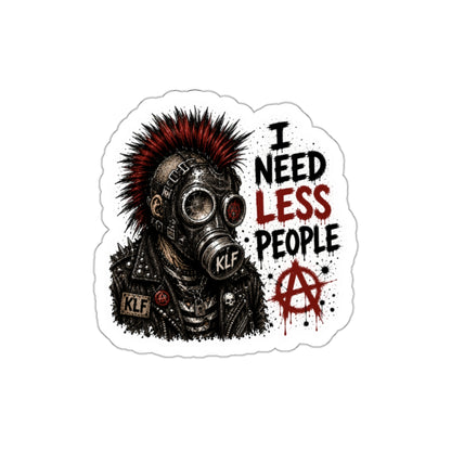 KLF “I Need Less People” Die-Cut Sticker | KLF Merch