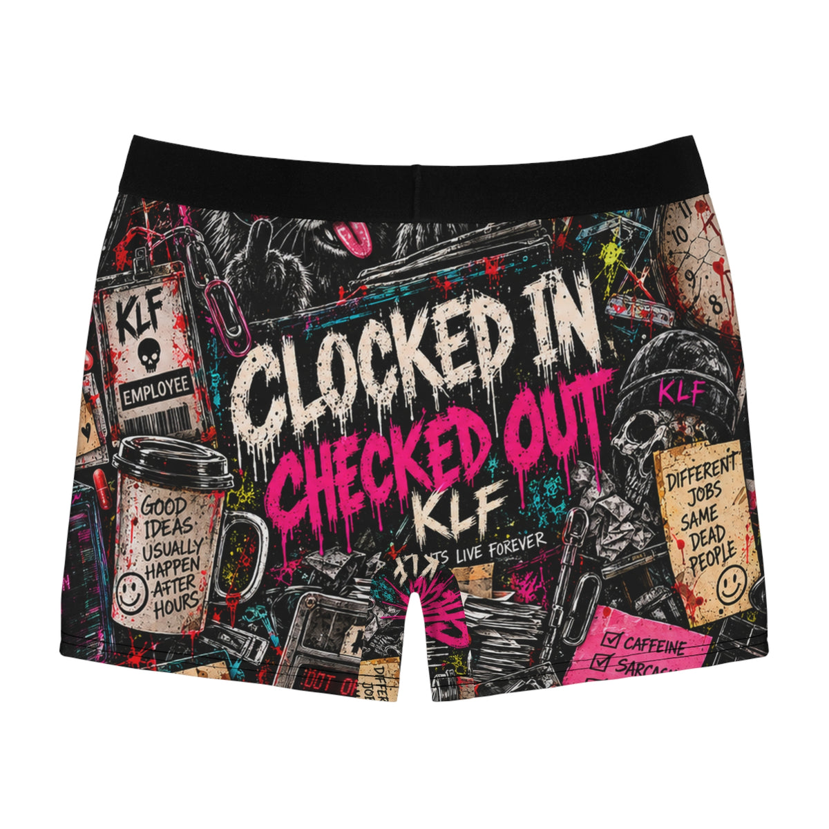 KLF Clocked In / Checked Out Boxer Briefs product view 4