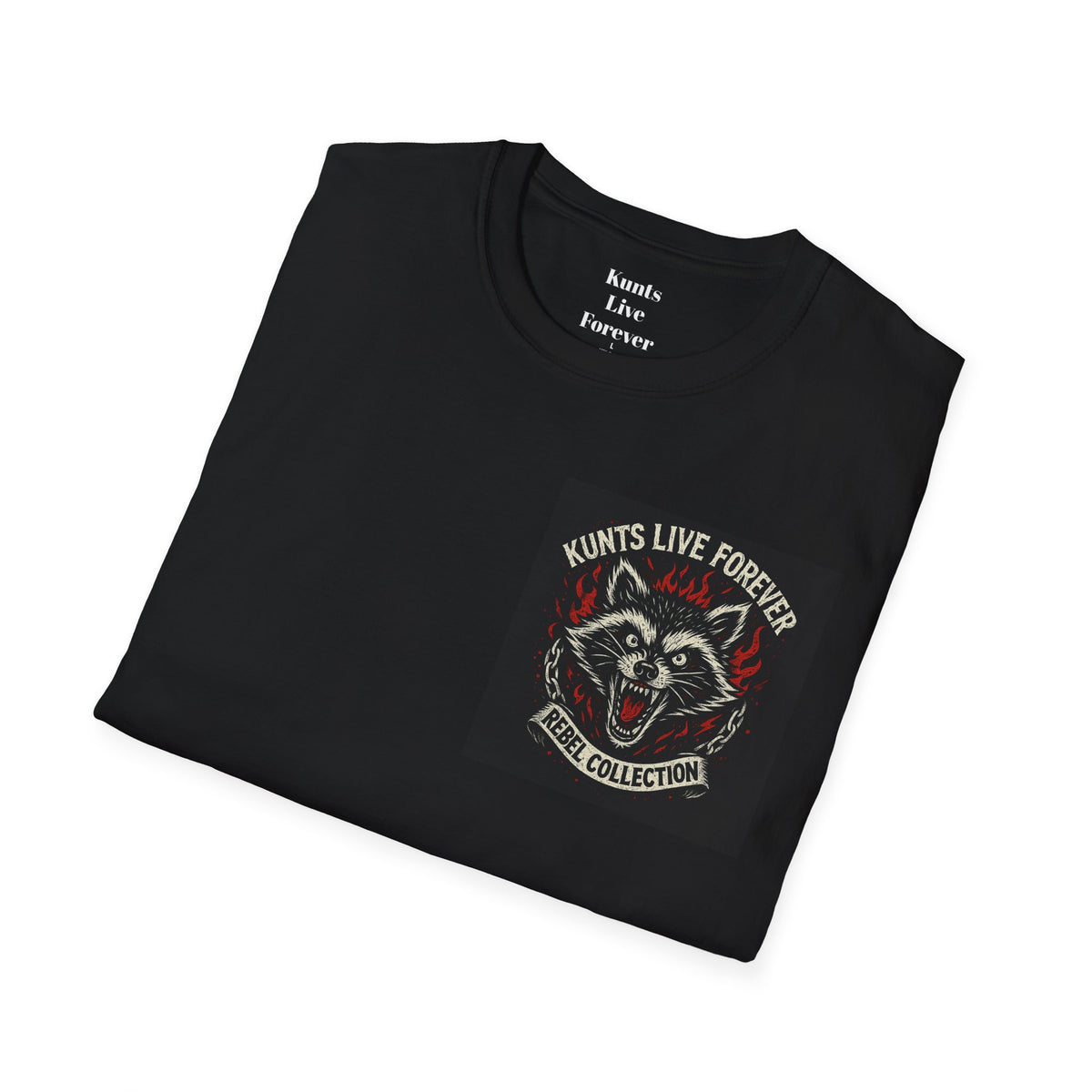 KLF Rebel Brushstrokes Of Anarchy graphic tee by Kunts Live Forever.