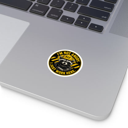 KLF “I’m Not Angry. I Just Work Here.” Round Sticker | Dept. of Adhesive Warfare | KLF Merch