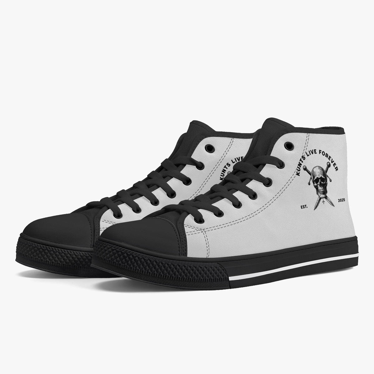 KLF “Kunts High-Top Canvas” Shoes | KLF Streetwear — product image 5