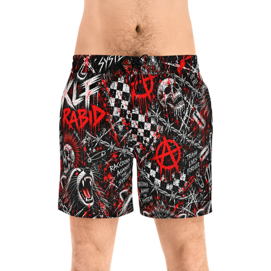 Rabid Raccoon Mid Length Swim Shorts — KLF product image 1