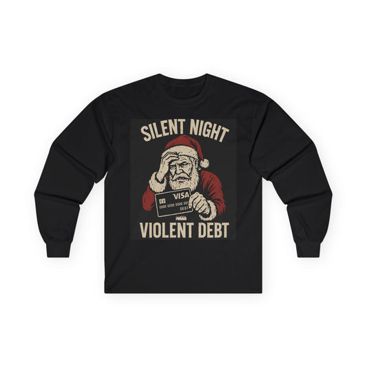 KLF “Silent Night, Violent Debt” – Anti-Corporate Christmas Long Sleeve