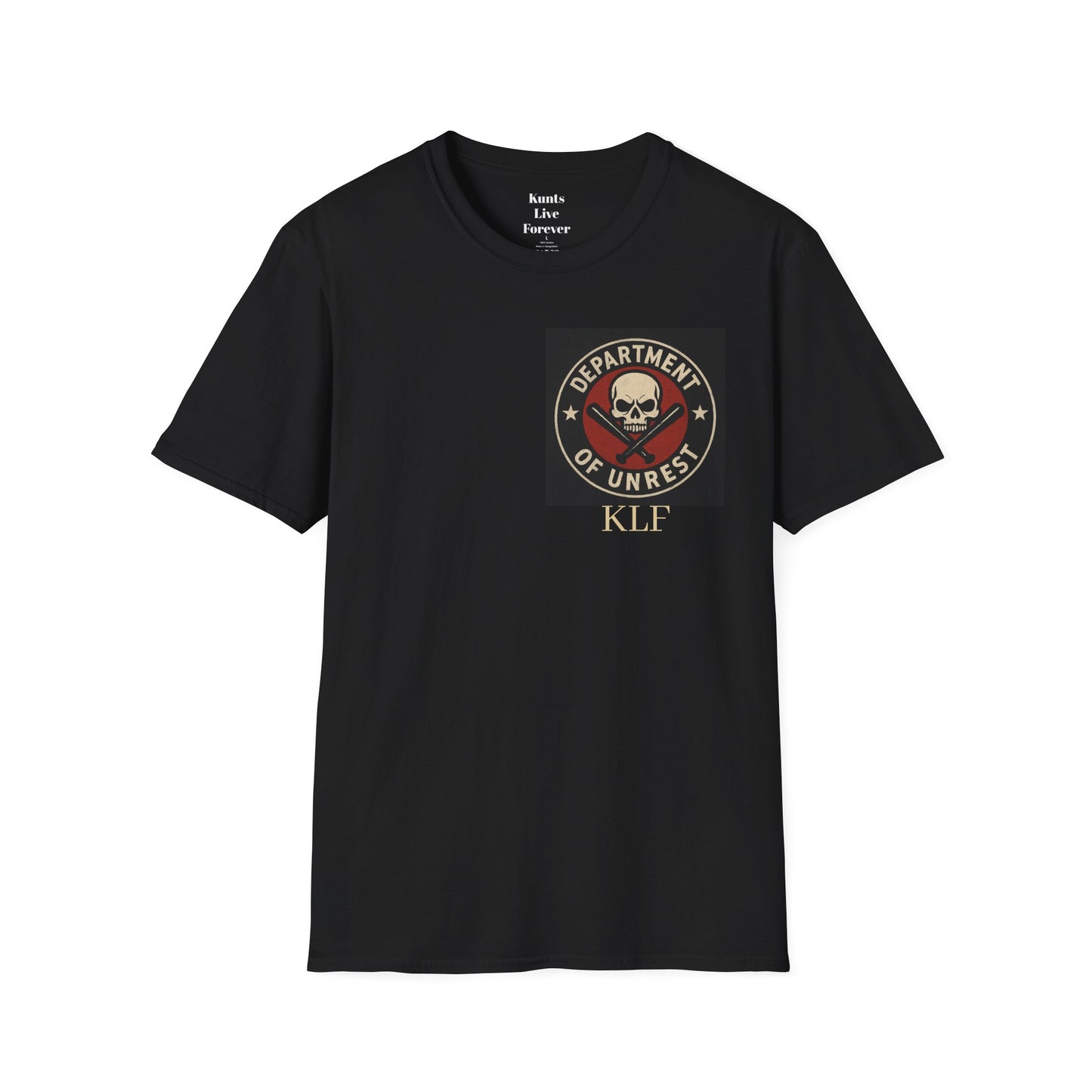 Punk streetwear tee by KLF.