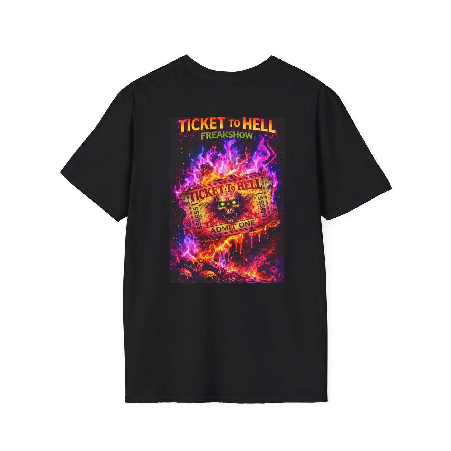 KLF “Ticket to Hell” Tee | Carnival of Chaos – Freakshow Expansion | KLF Merch