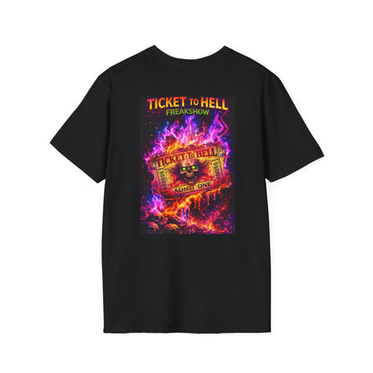 KLF “Ticket to Hell” Tee | Carnival of Chaos – Freakshow Expansion | KLF Merch