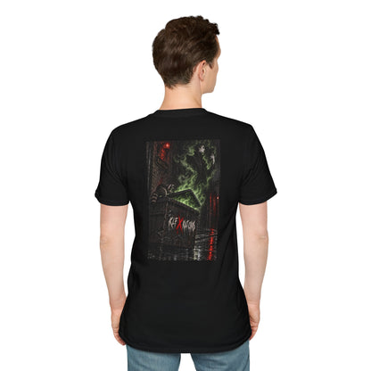 Wrong Fucking Door KLF × Kult Chaos paranormal dark fantasy graphic tee mockup 5