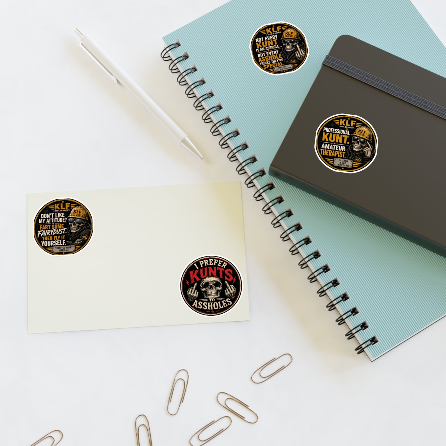 KLF “Zero Filter” 4-Pack Sticker Bundle | Dept. of Adhesive Warfare | KLF Merch