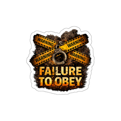 KLF “Failure to Obey” Die-Cut Sticker | Dept. of Unrest | KLF Merch
