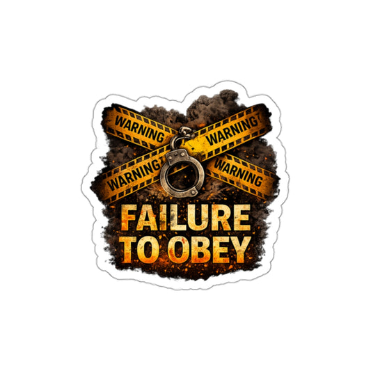 KLF “Failure to Obey” Die-Cut Sticker | Dept. of Unrest | KLF Merch