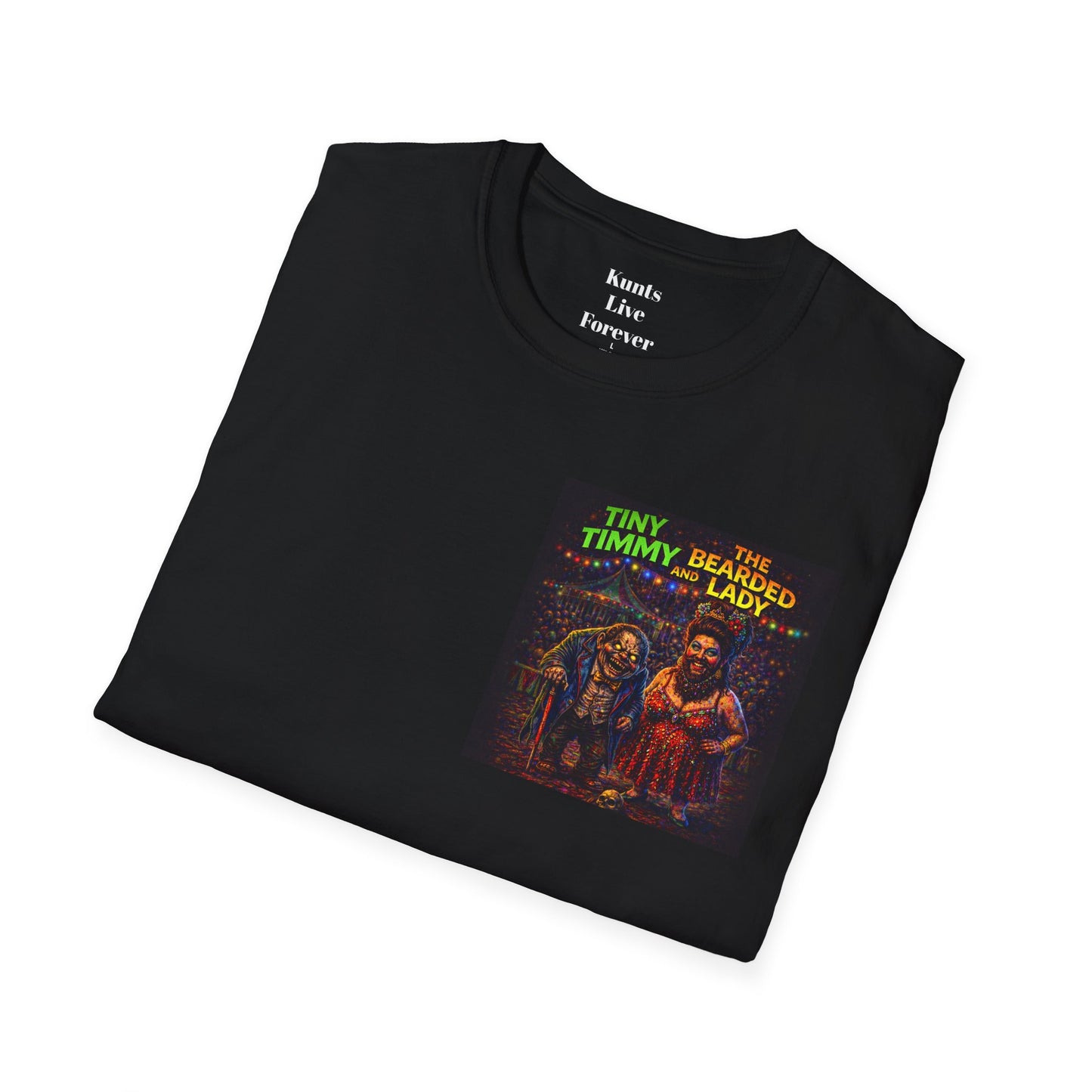 KLF “Tiny Timmy & The Bearded Lady” Tee | Carnival of Chaos – Freakshow Expansion | KLF Merch