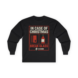 KLF “In Case of Christmas, Break Glass” – Anti-Corporate Christmas Long Sleeve - Kunts Live Forever