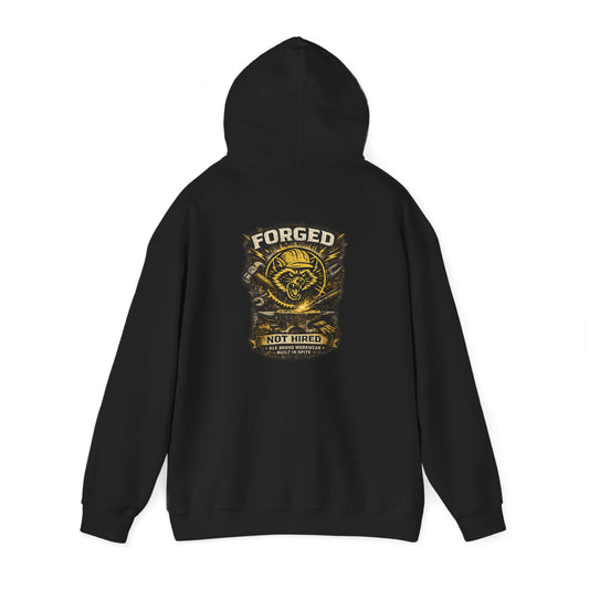 Forged Not Hired Hoodie – Built in Spite Workwear | KLF Brand Workwear