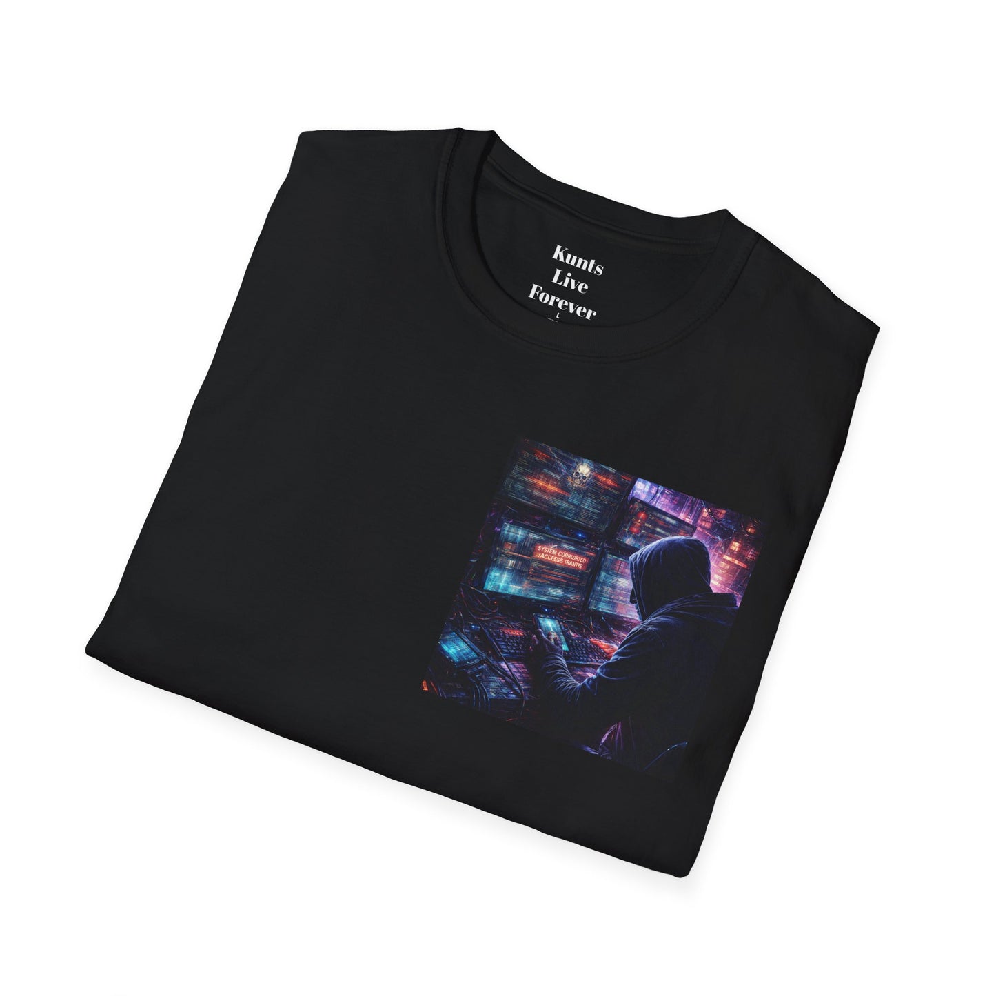 Blackout Protocol Activated Tee | KLF Glitchcore Punk Streetwear