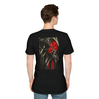Unholy Swing KLF × Kult Chaos gothic cathedral dark humor graphic tee mockup 5