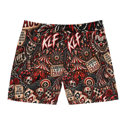 Carnival of Chaos Men's Mid Length Swim Shorts — KLF product image 4
