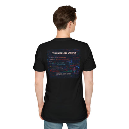 Command Line Carnage Tee | KLF Glitchcore Punk Streetwear