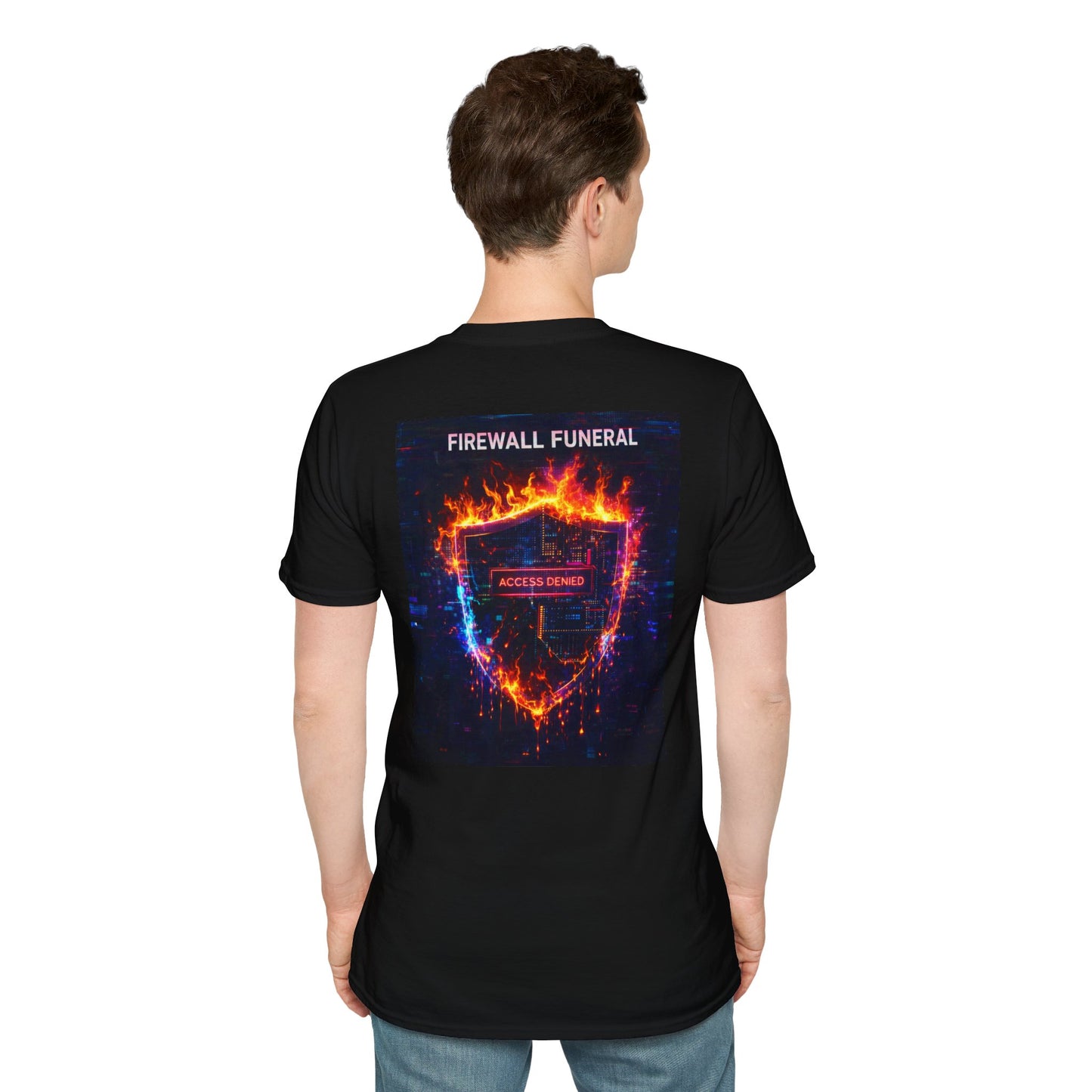 Firewall Funeral Tee | KLF Glitchcore Punk Streetwear Graphic