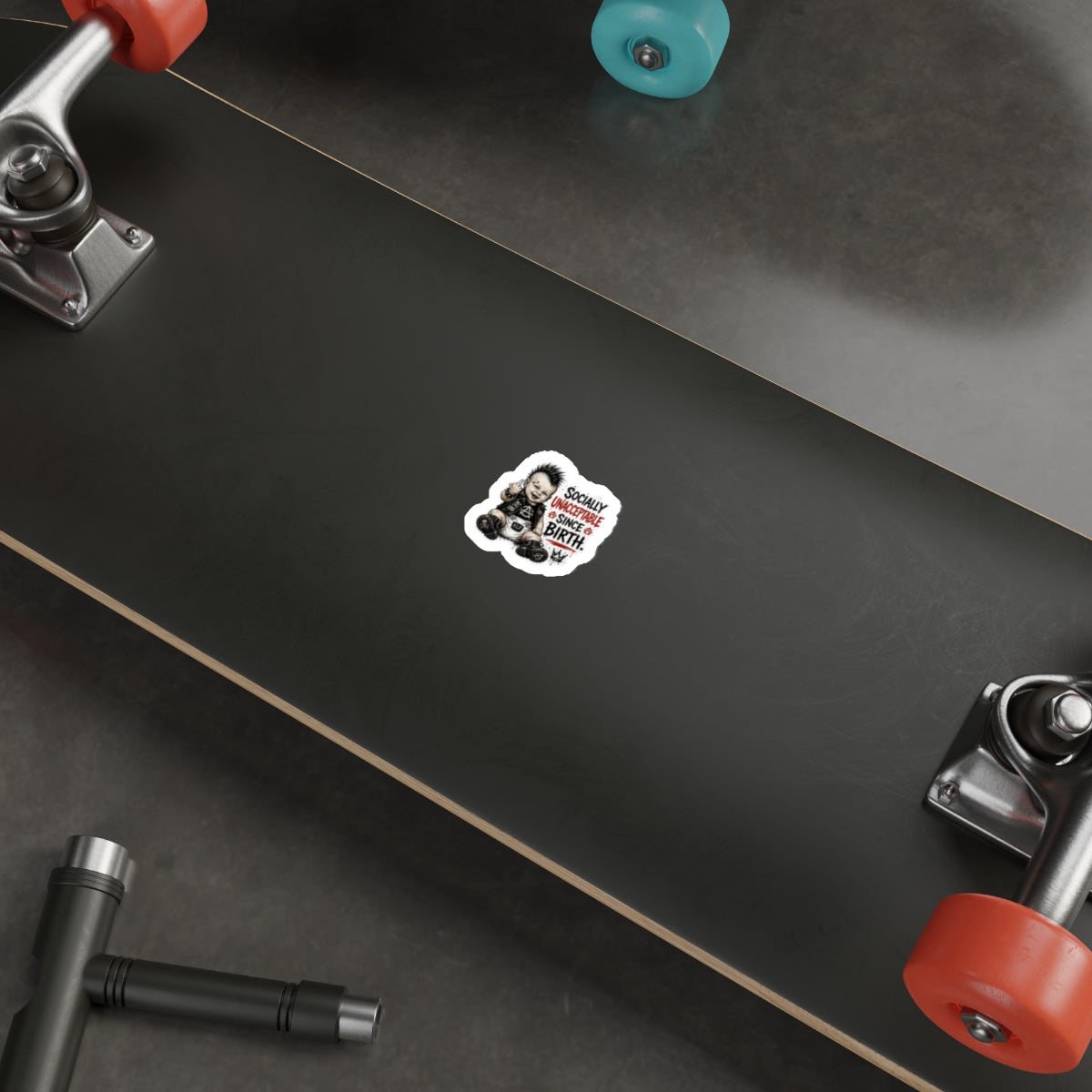 KLF “Socially Unacceptable Since Birth” Die-Cut Sticker | KLF Merch