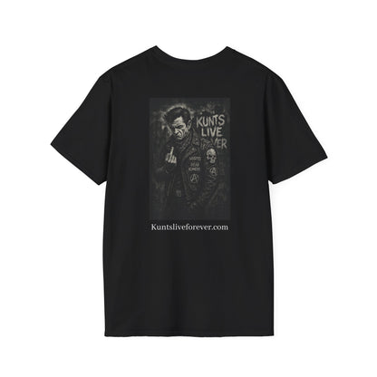KLF Rebel Man In Black graphic tee by Kunts Live Forever.