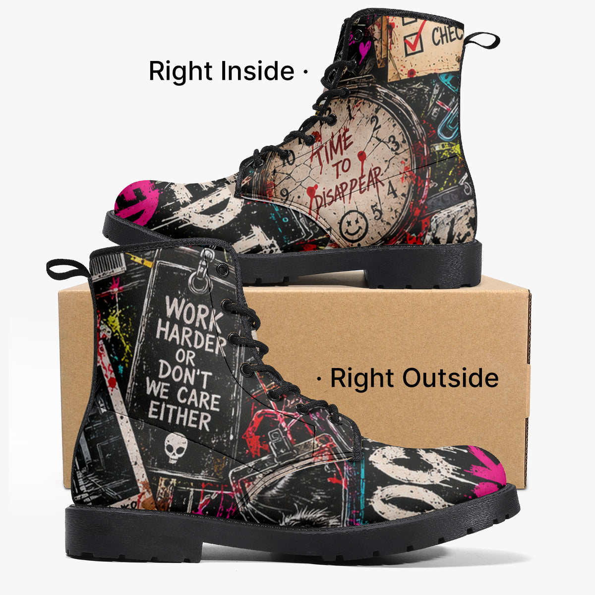 KLF Clocked In / Checked Out Leather Boots product view 1
