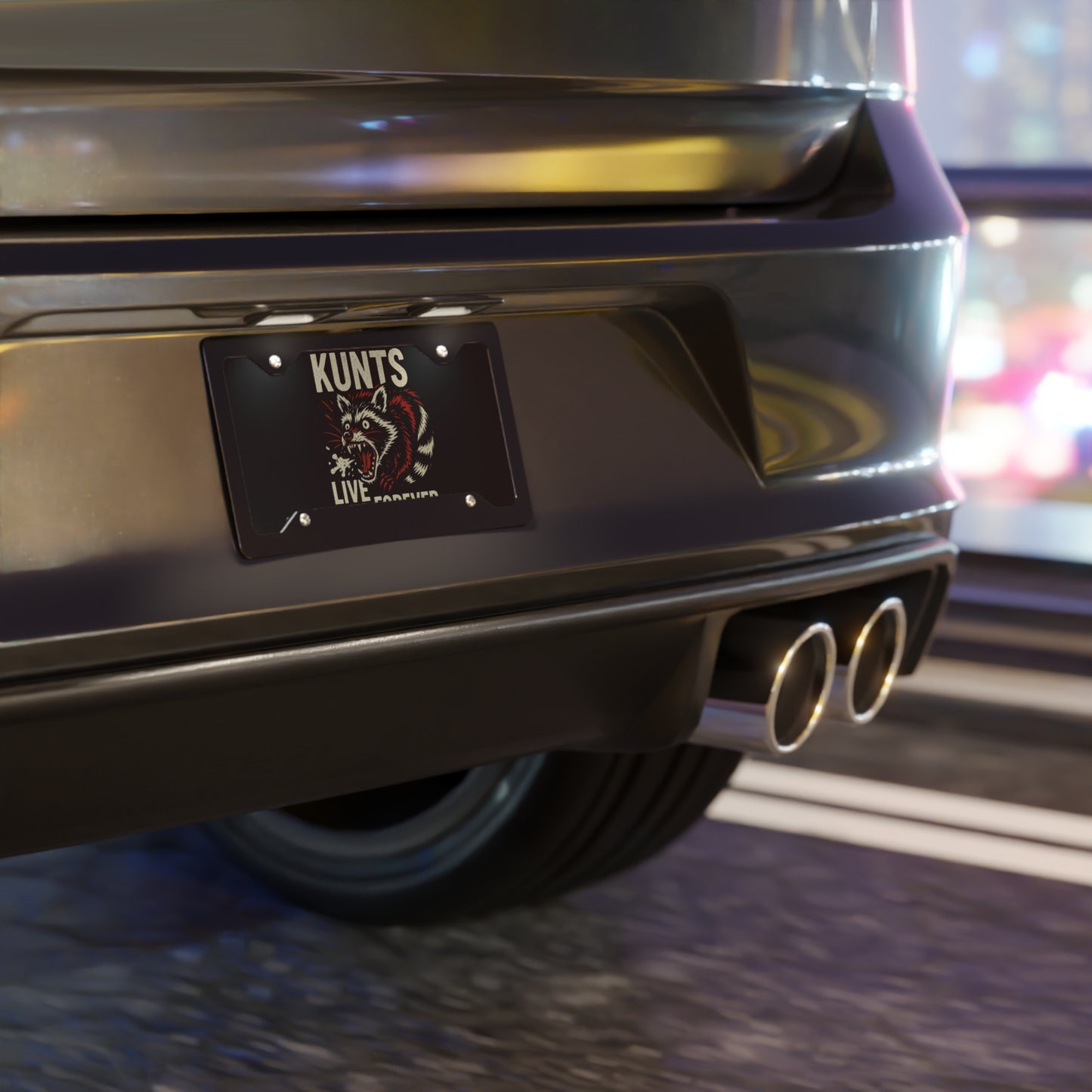 KLF “Rabid Raccoon" Vanity Plate | KLF Streetwear