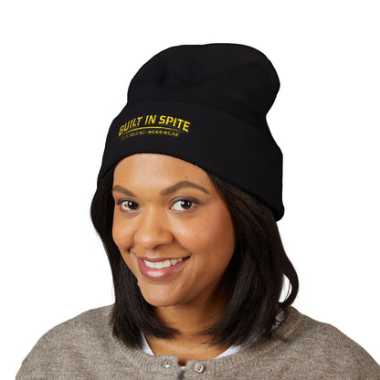 Built in Spite Embroidered Beanie | KLF Brand Workwear