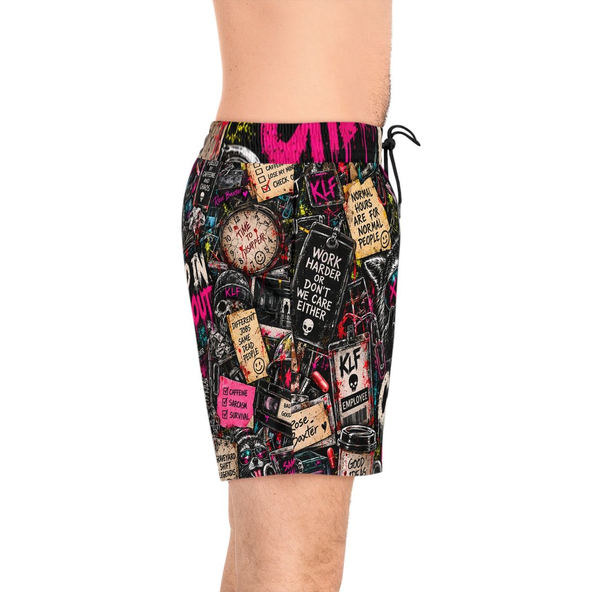 KLF Clocked In / Checked Out Swim Shorts product view 4