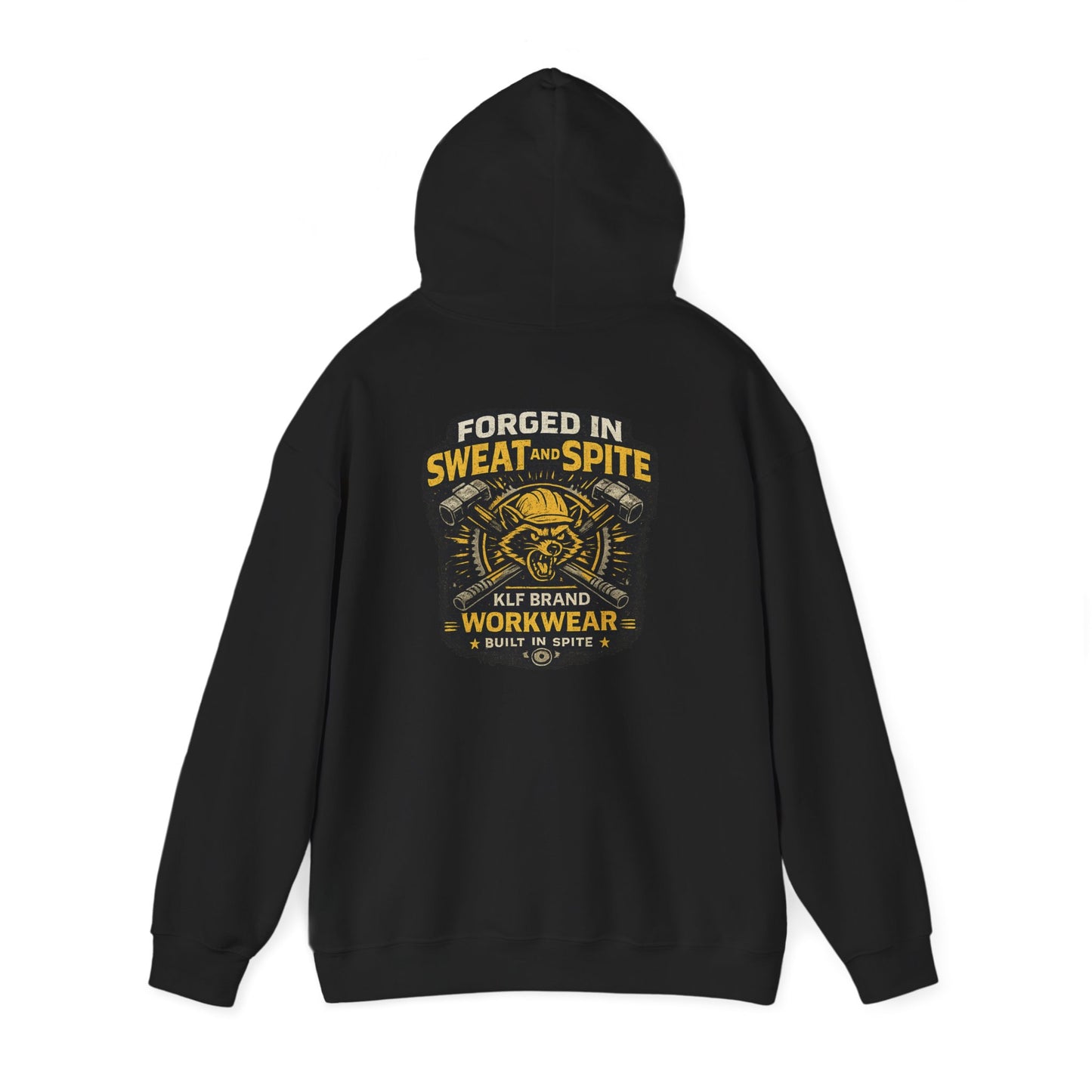 Forged in Sweat and Spite Hoodie | KLF Brand Workwear