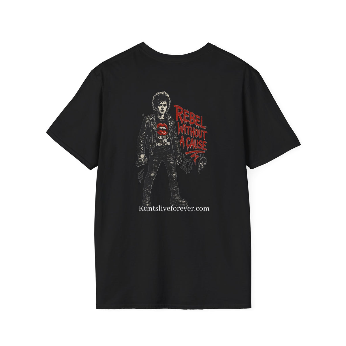 KLF Rebel Without a Cause graphic tee by Kunts Live Forever.