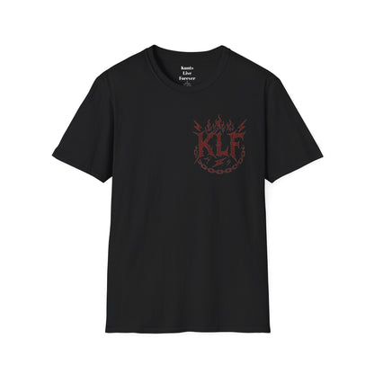 Punk streetwear tee by KLF.