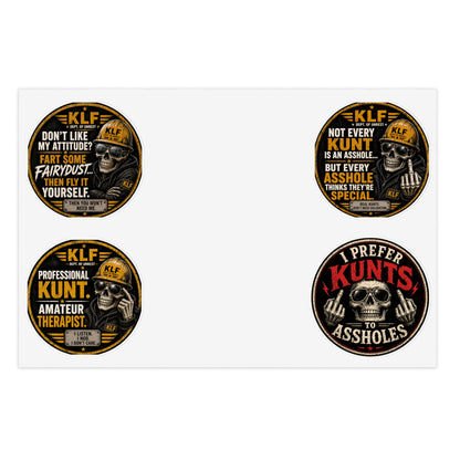 KLF “Zero Filter” 4-Pack Sticker Bundle | Dept. of Adhesive Warfare | KLF Merch