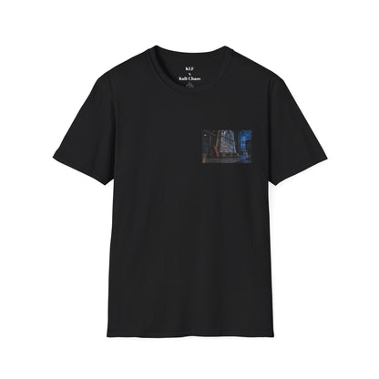Wrong Fucking Delivery KLF × Kult Chaos industrial horror haunted mirror graphic tee mockup 2