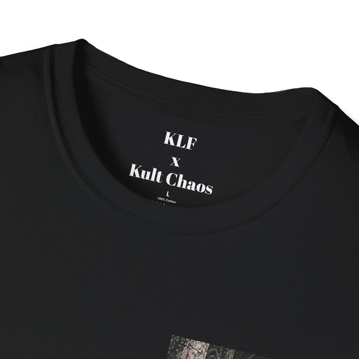 Not My Fucking Problem KLF × Kult Chaos gothic horror dark humor graphic tee mockup 3