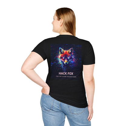 Hack Fox Tee | KLF Glitchcore Punk Streetwear