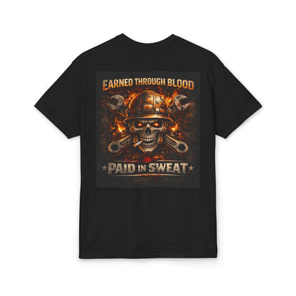 Earned Through Blood Tee | KLF Punk Workwear