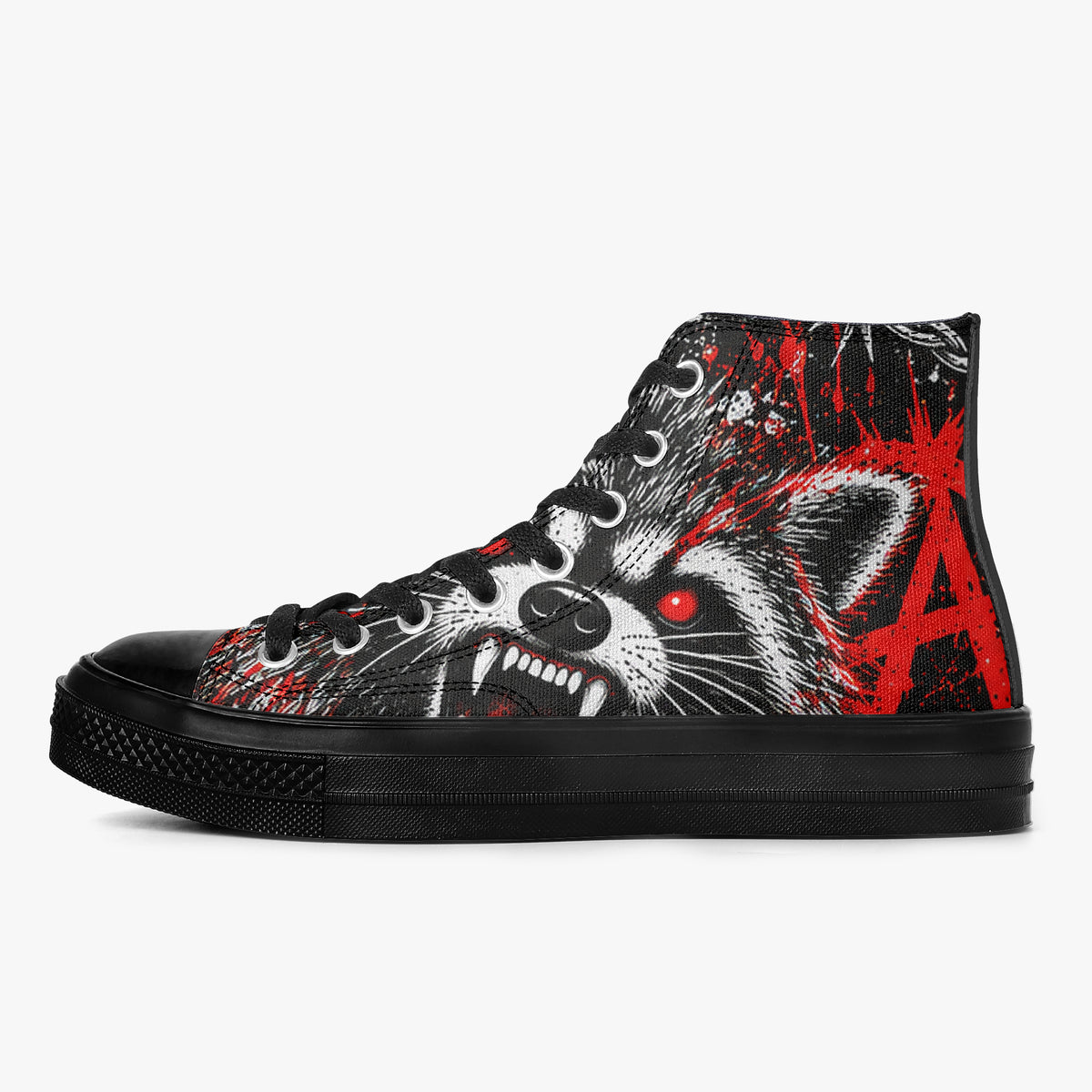 Rabid Raccoon High Top Canvas Shoes — product image 3