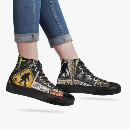 Cryptid Employee of the Month High Top Canvas Shoes — product image 1
